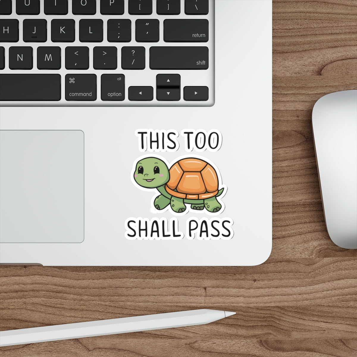 Cheerful Shell: This Too Shall Pass Vinyl Sticker