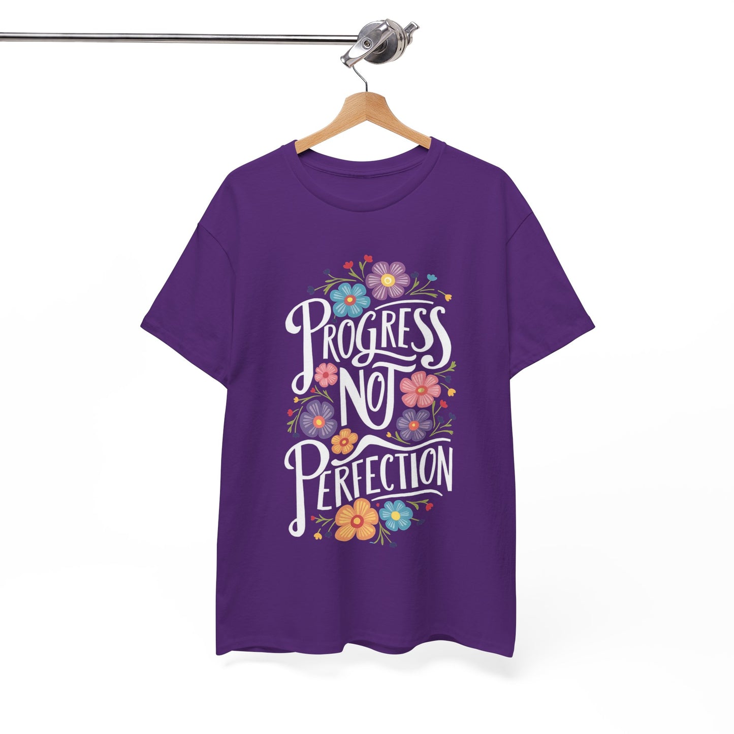 Progress Not Perfection Unisex Heavy Cotton Tee