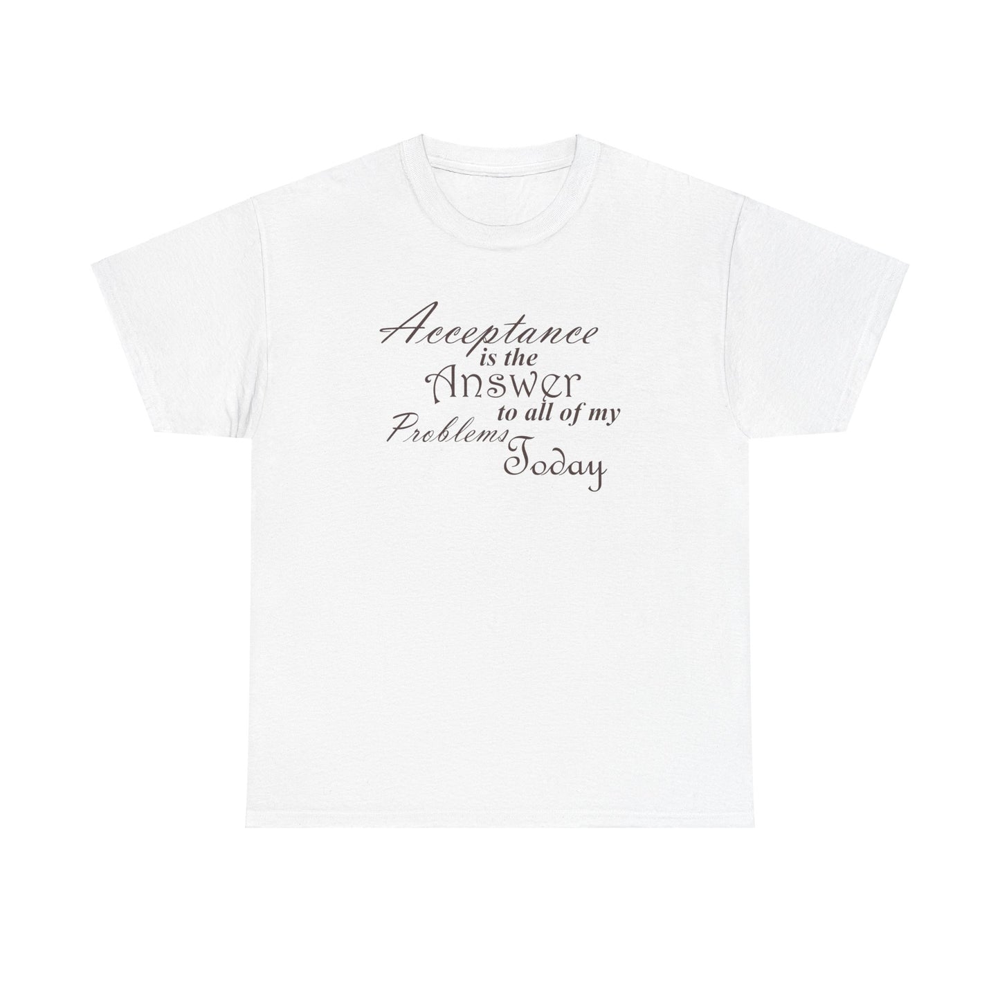 Acceptance is the Answer Unisex Heavy Cotton Tee