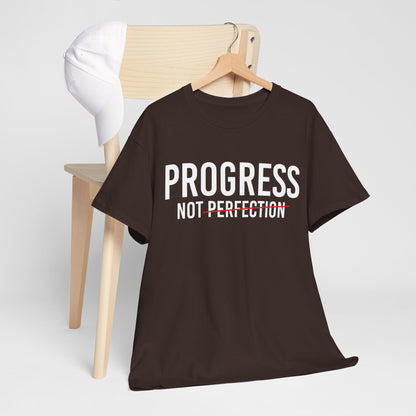 Progress Not Perfection Unisex Heavy Cotton Tee