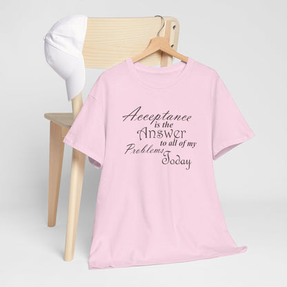 Acceptance is the Answer Unisex Heavy Cotton Tee