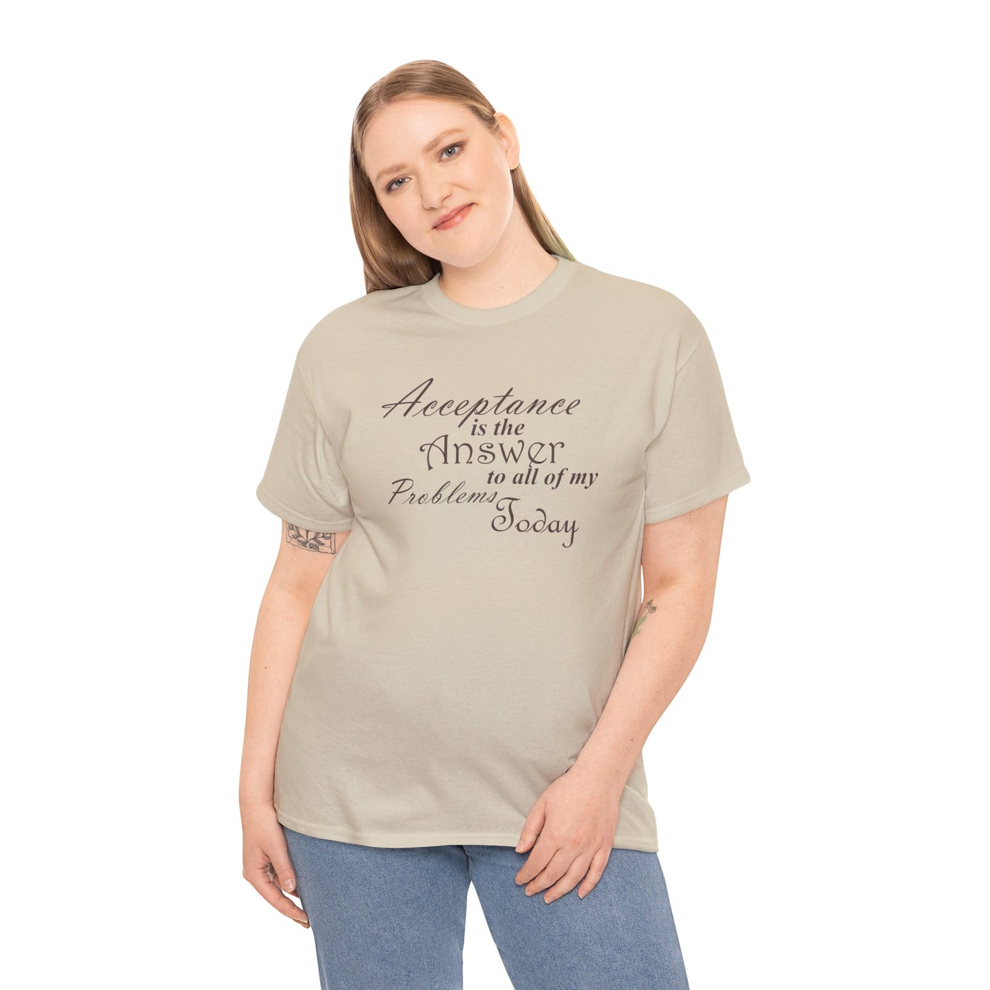 Acceptance is the Answer Unisex Heavy Cotton Tee