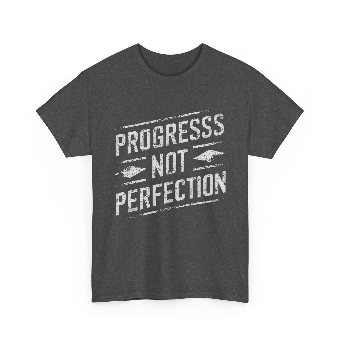 Progress Not Perfection Sobriety Heavy Cotton Tee