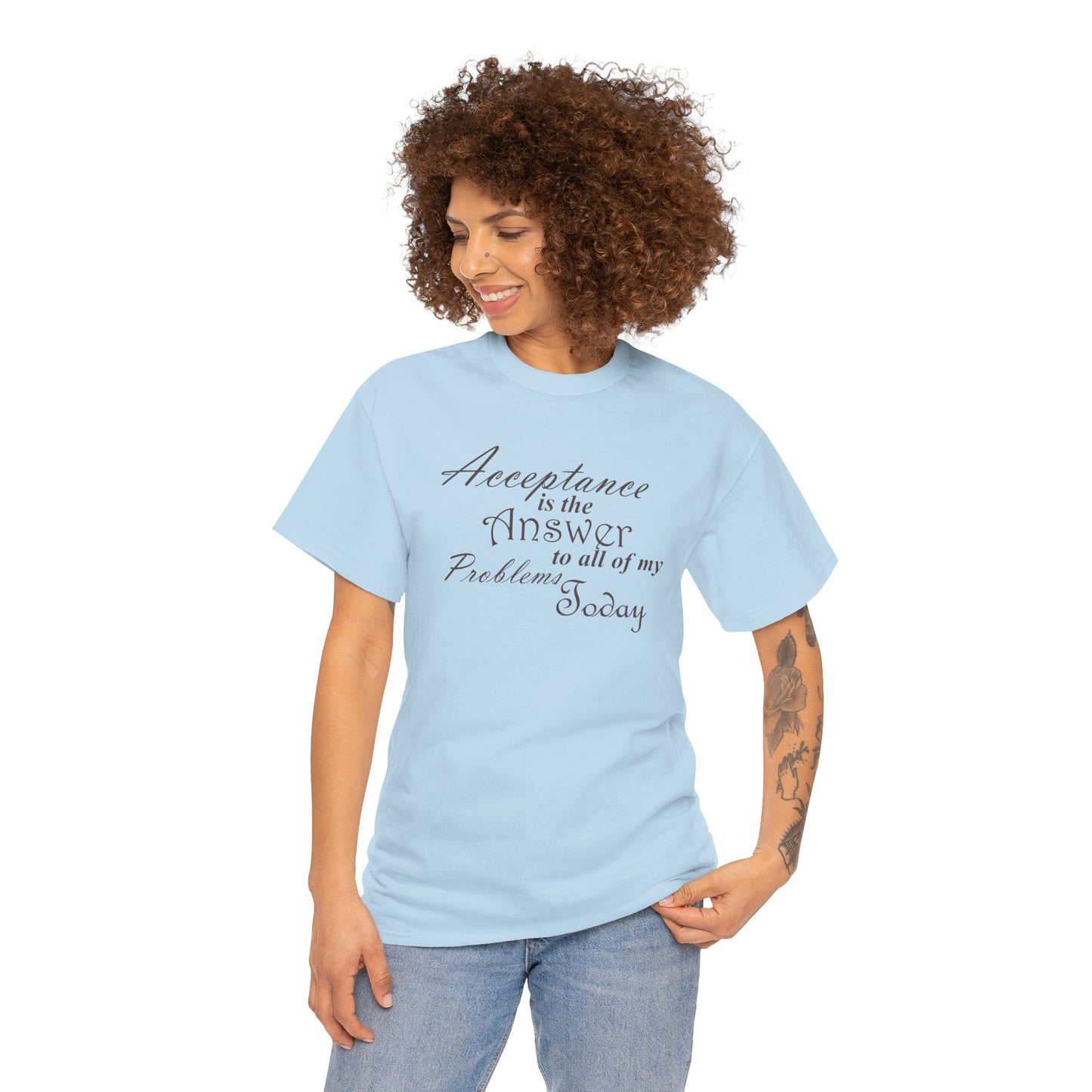 Acceptance is the Answer Unisex Heavy Cotton Tee