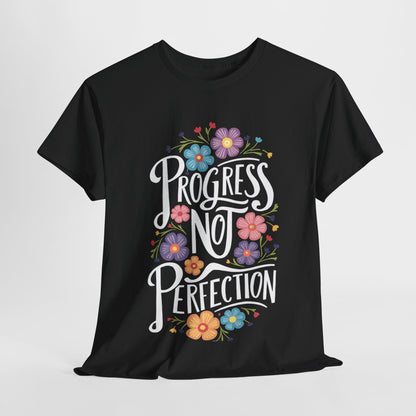 Progress Not Perfection Unisex Heavy Cotton Tee