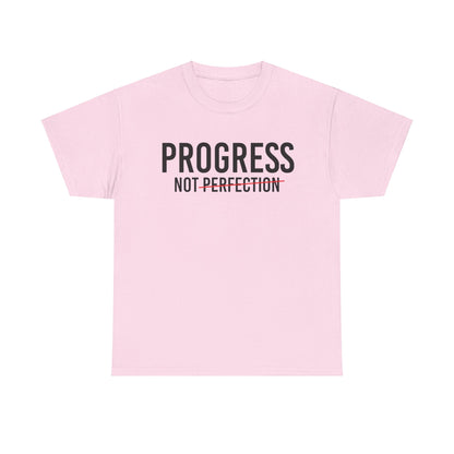 Progress Not Perfection Unisex Heavy Cotton Tee