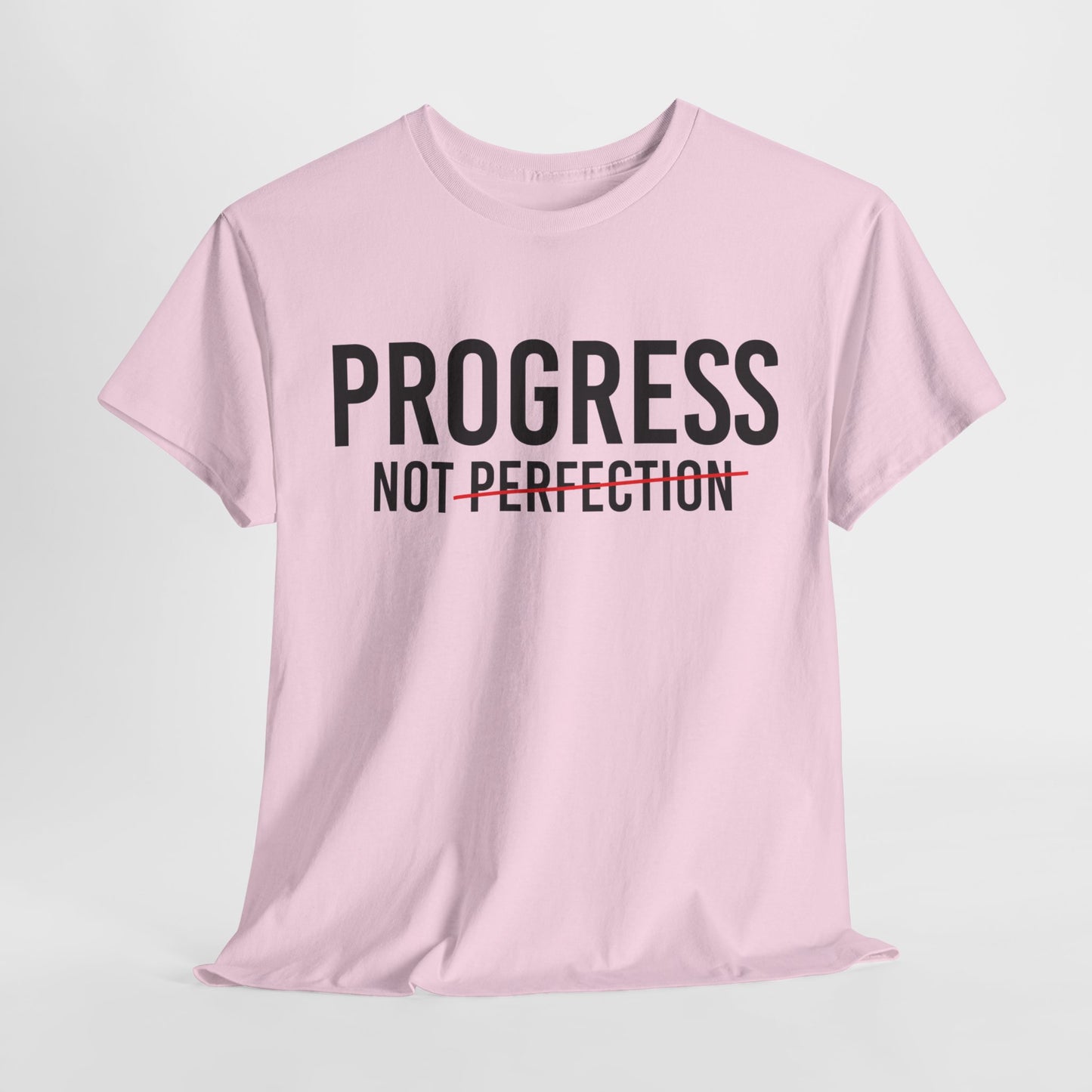 Progress Not Perfection Unisex Heavy Cotton Tee