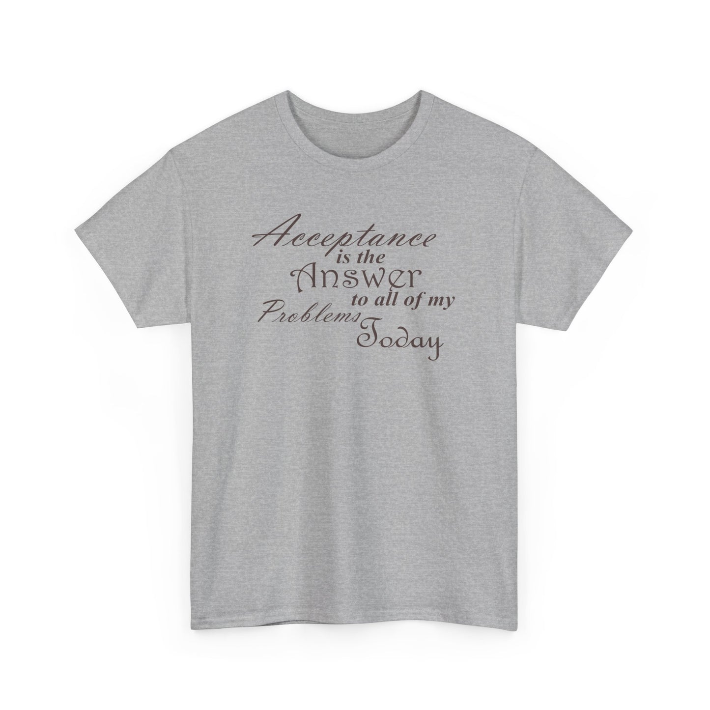 Acceptance is the Answer Unisex Heavy Cotton Tee