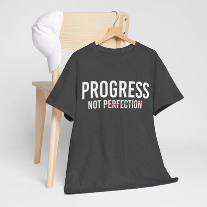 Progress Not Perfection Unisex Heavy Cotton Tee