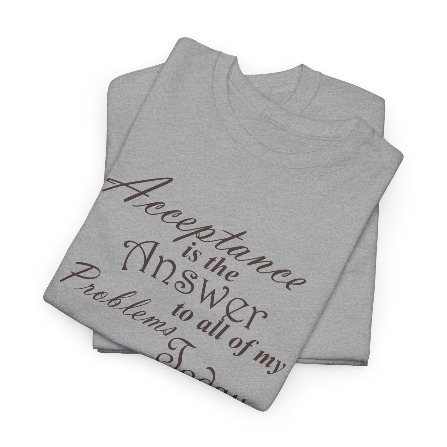 Acceptance is the Answer Unisex Heavy Cotton Tee