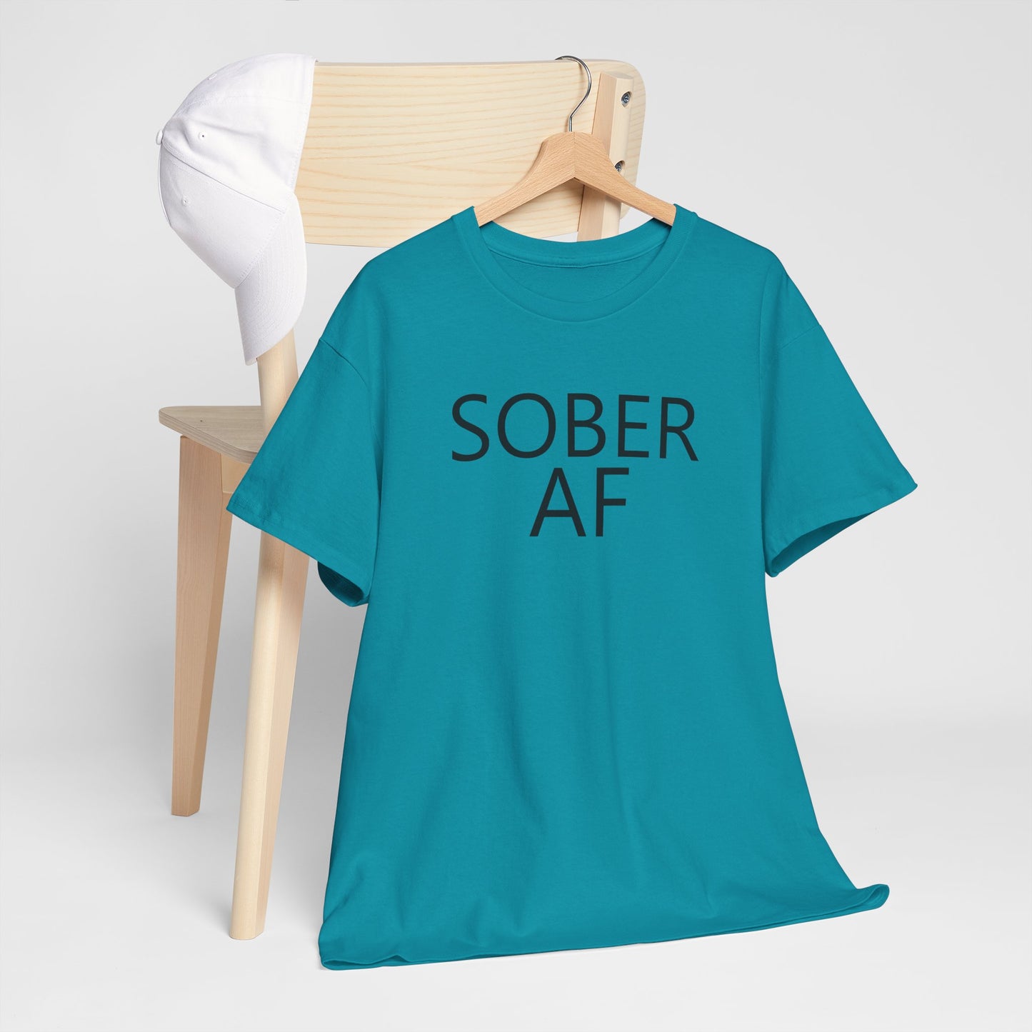 Sober AF Unisex Heavy Cotton Tee Shirt