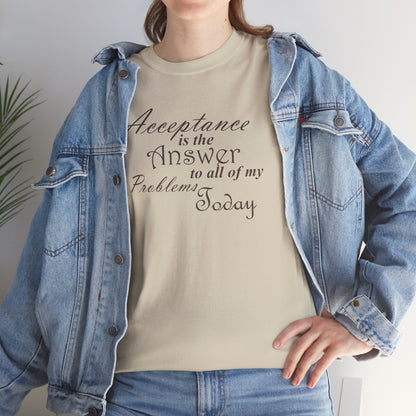 Acceptance is the Answer Unisex Heavy Cotton Tee