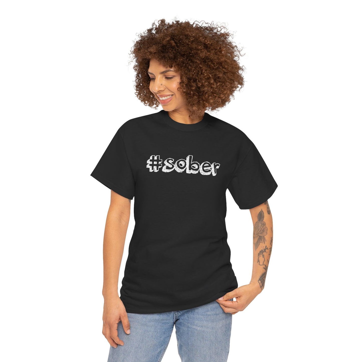 #Sober Unisex Heavy Cotton Tee