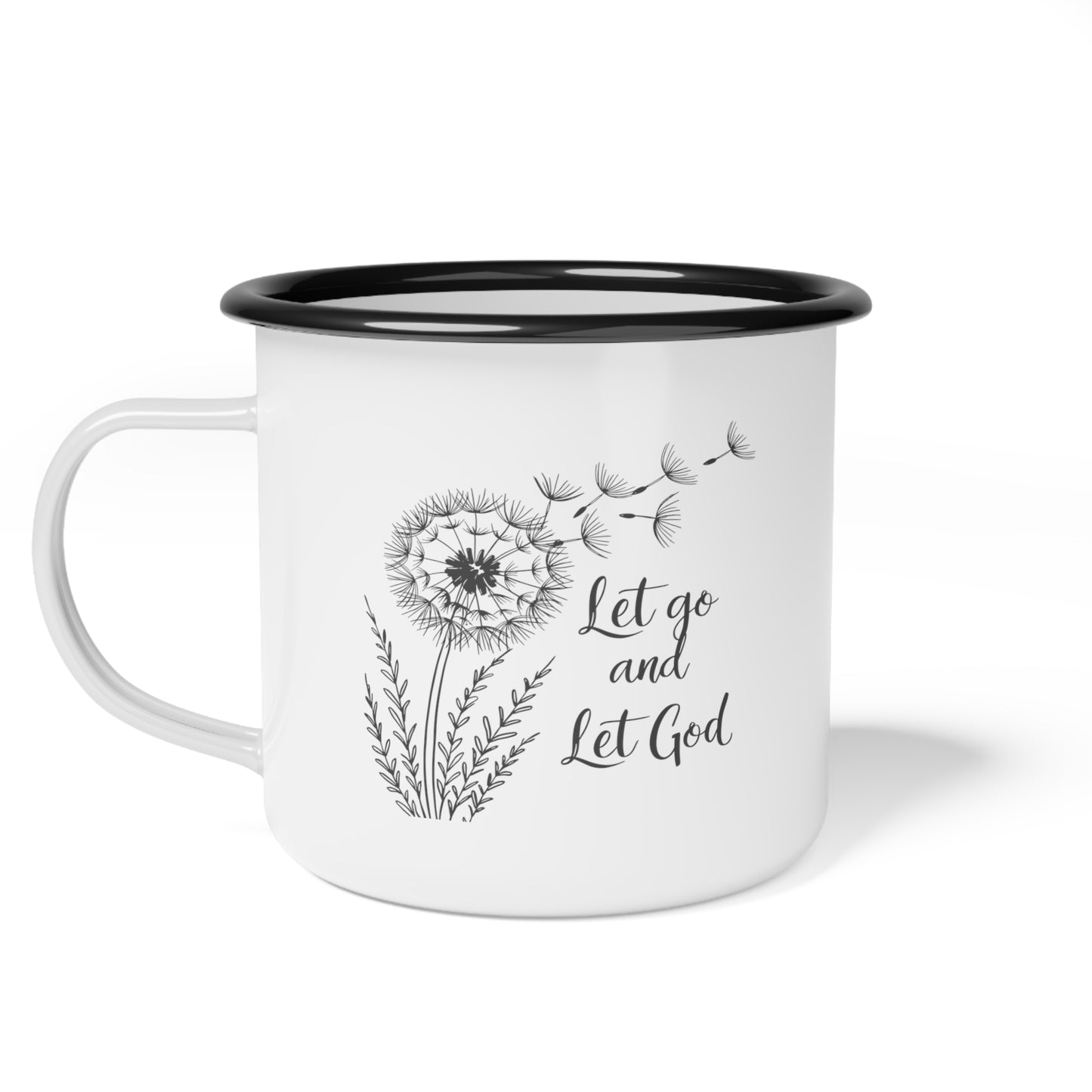 Serenity Seeds Enamel Coffee Mug