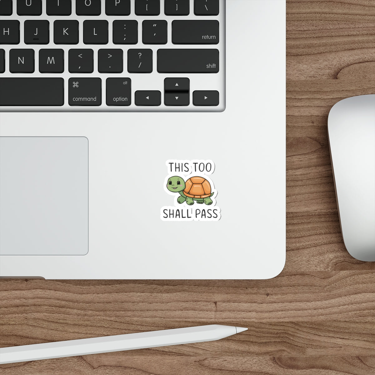 Cheerful Shell: This Too Shall Pass Vinyl Sticker