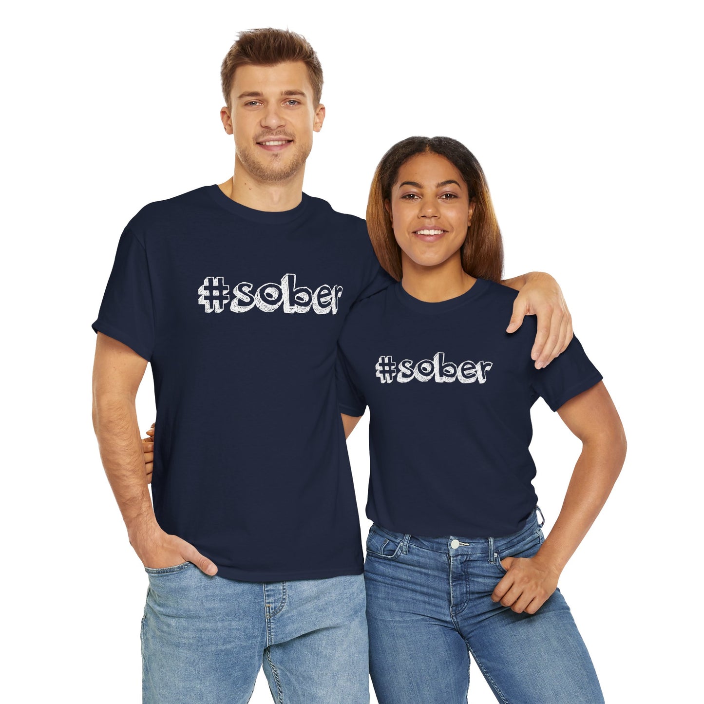 #Sober Unisex Heavy Cotton Tee