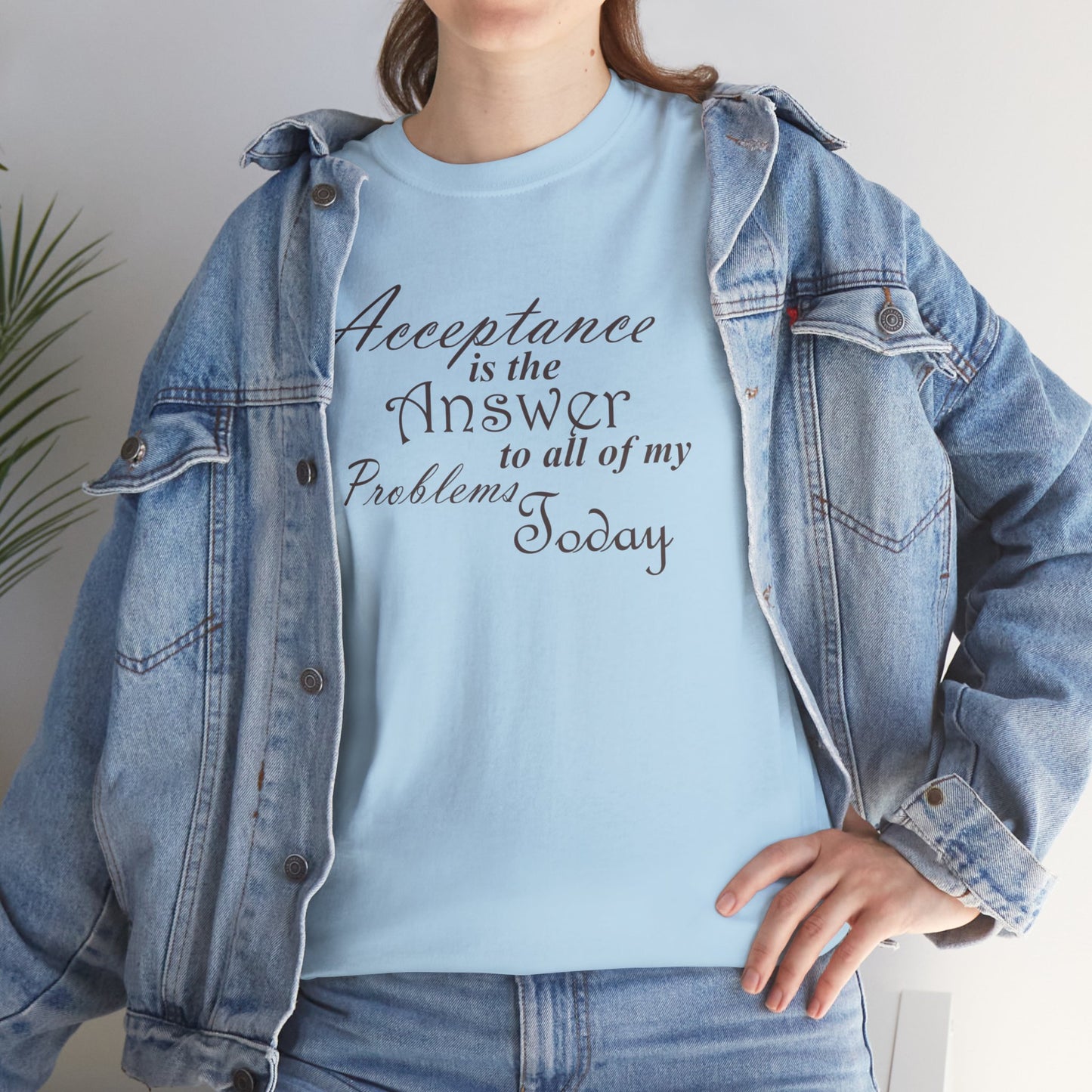 Acceptance is the Answer Unisex Heavy Cotton Tee