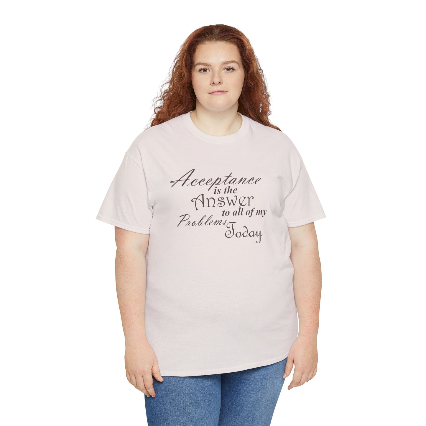 Acceptance is the Answer Unisex Heavy Cotton Tee