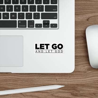 Let Go and Let God Vinyl Stickers