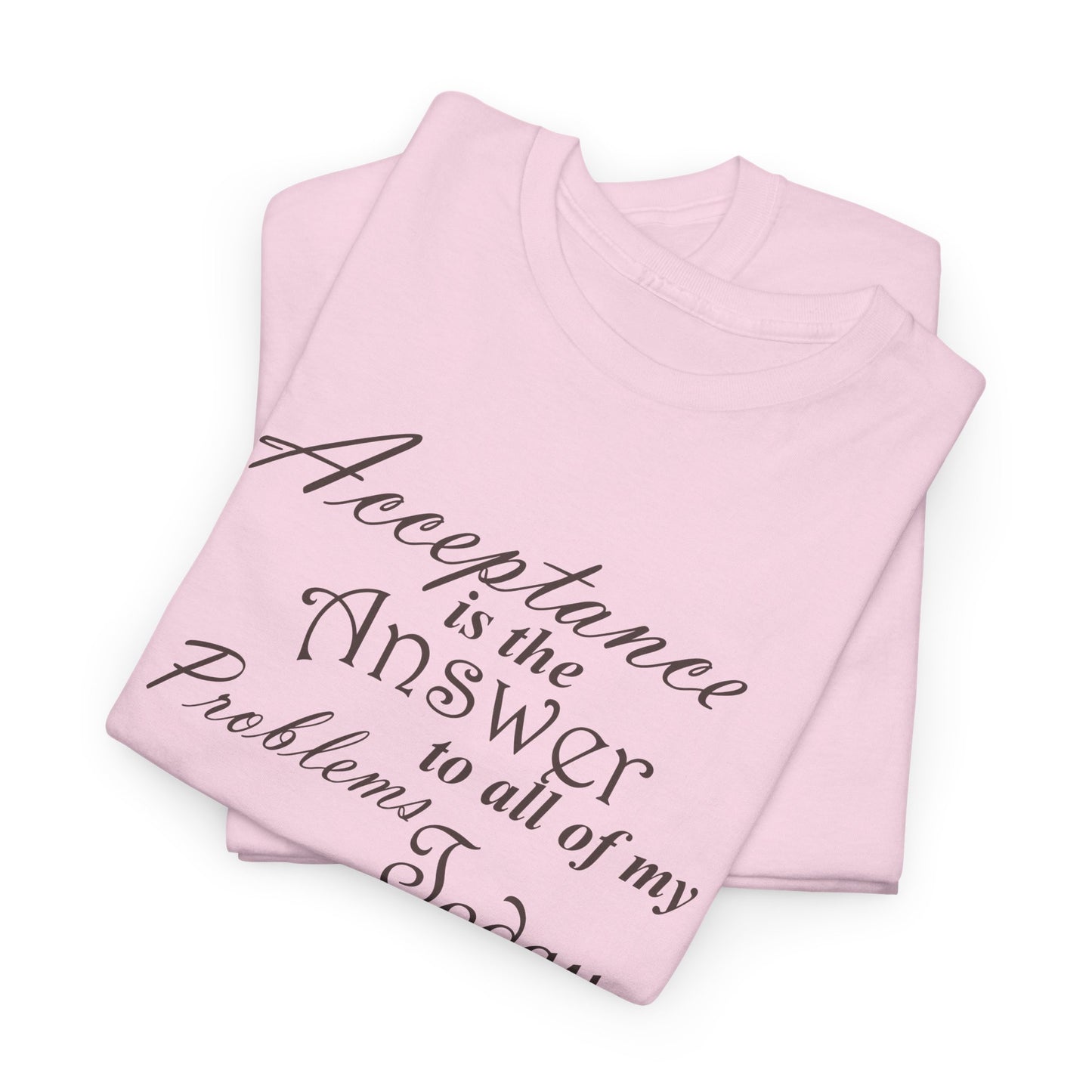 Acceptance is the Answer Unisex Heavy Cotton Tee