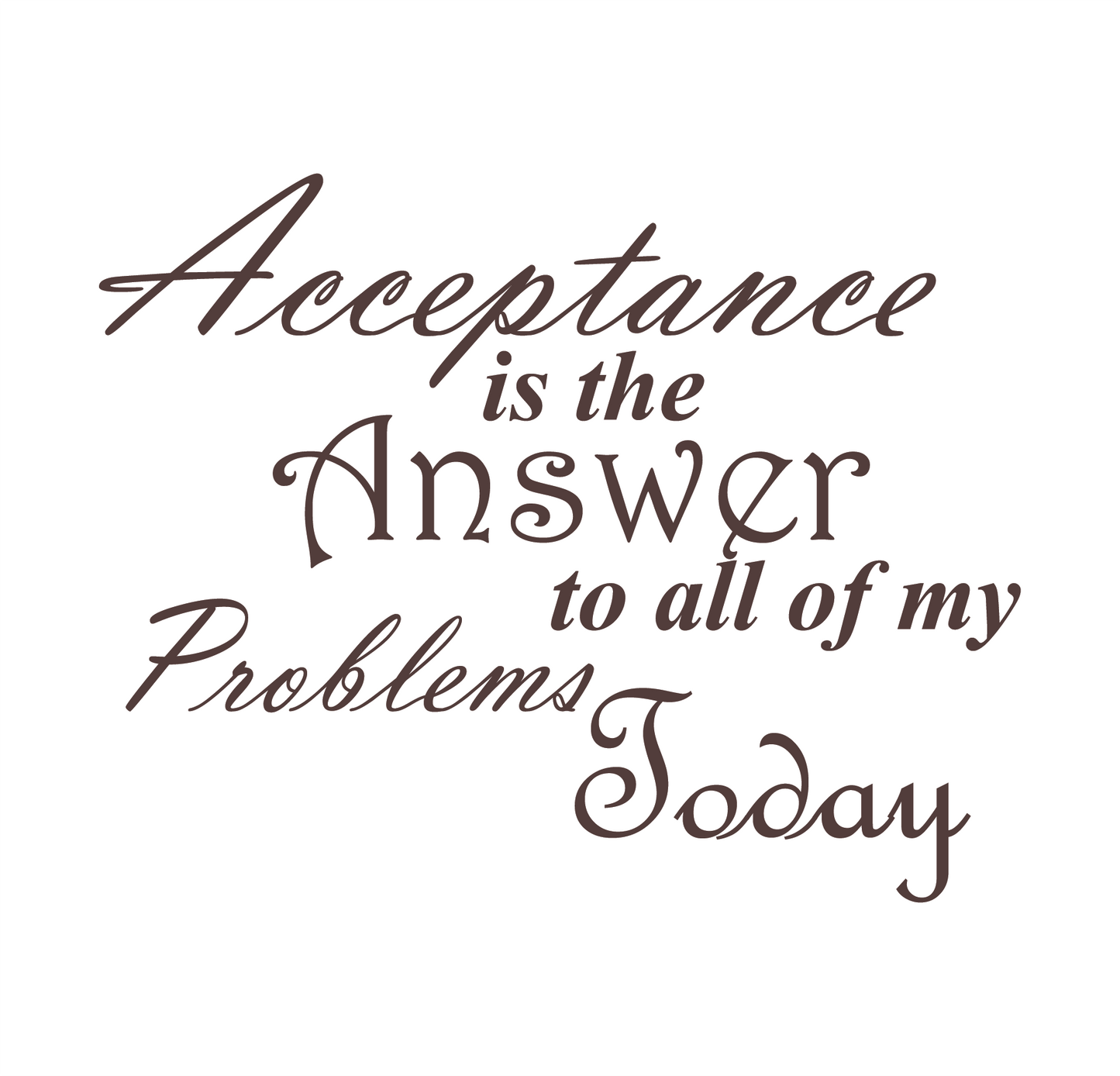 Acceptance is the Answer Unisex Heavy Cotton Tee