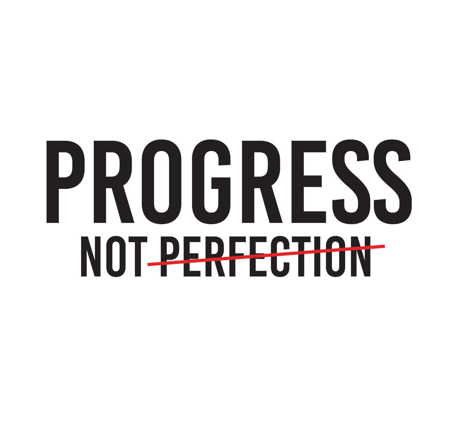 Progress Not Perfection Unisex Heavy Cotton Tee