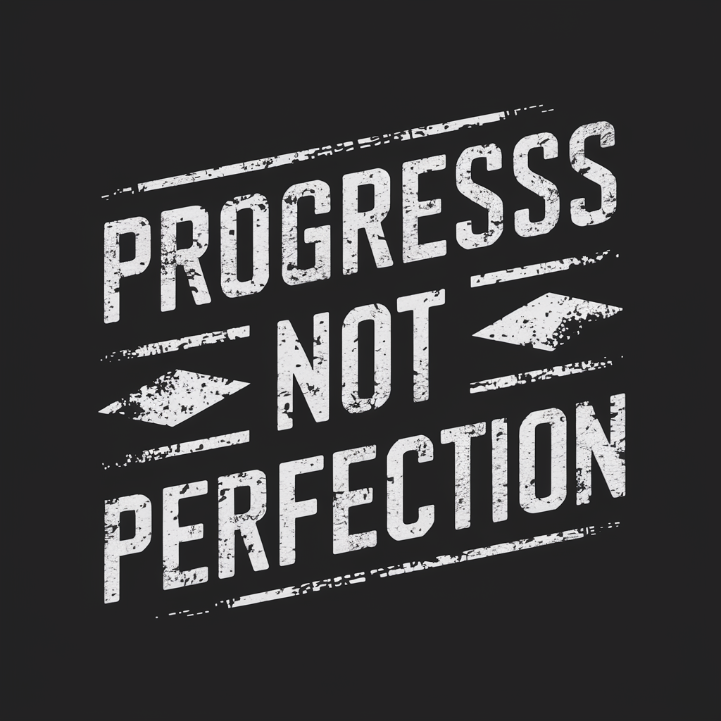 Progress Not Perfection Sobriety Heavy Cotton Tee