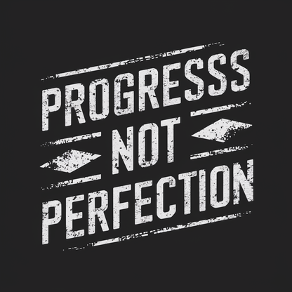 Progress Not Perfection Sobriety Heavy Cotton Tee