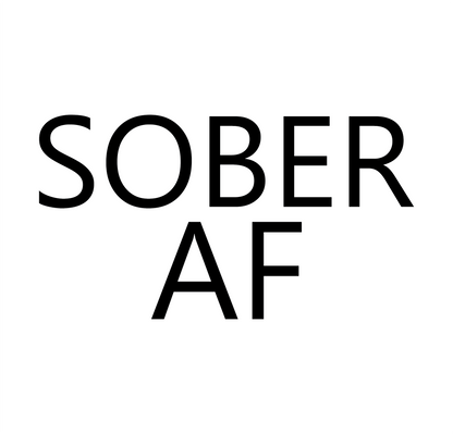 Sober AF Unisex Heavy Cotton Tee Shirt