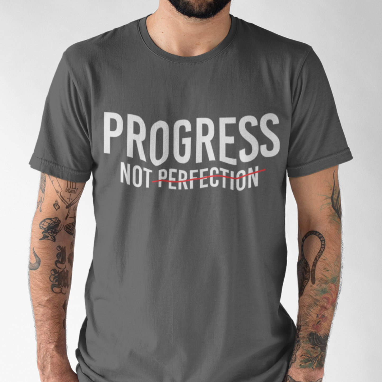 Progress Not Perfection Unisex Heavy Cotton Tee